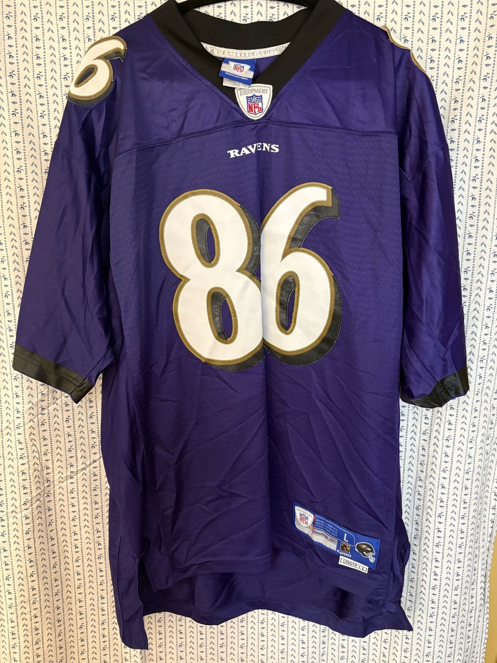 NFL Baltimore Ravens Purple #86 Replica Jersey